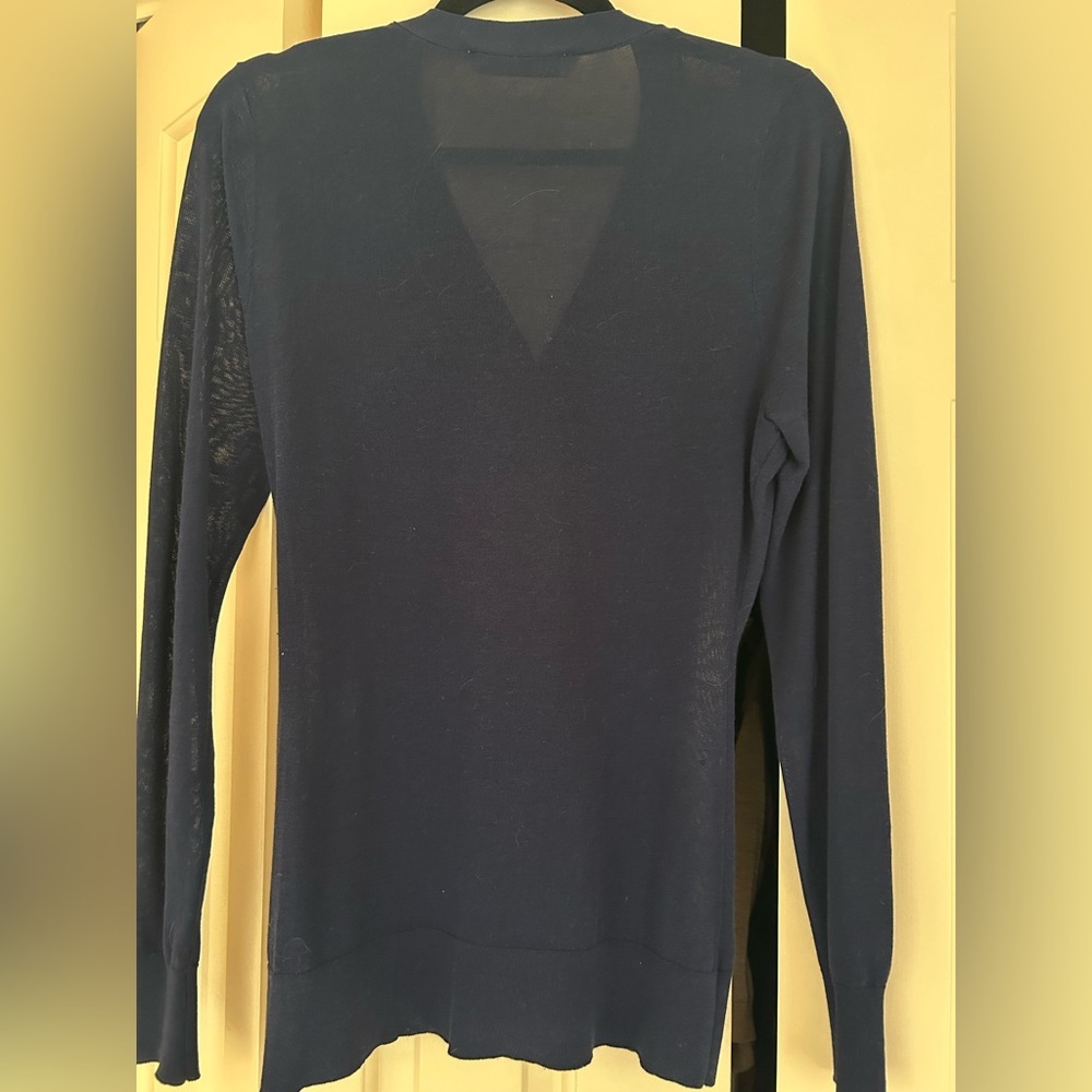 Zara Women BUTTONED KNIT CARDIGAN Navy blue REF 2893/143 in M - Picture 7 of 8